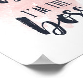 ボッシーじゃないボスだ |タイポグラフィ引用文 ポスター (角)