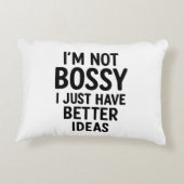 「ボッシーじゃない、もっと良いアイディアがあるんだ」枕 アクセントクッション (裏面)