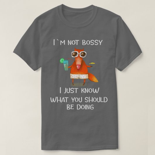 ボッシーじゃない Tシャツ (デザイン正面)