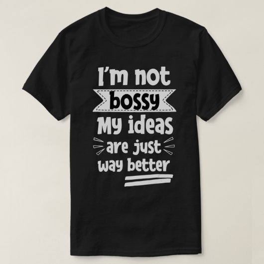 ボッシーじゃない Tシャツ (デザイン正面)
