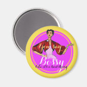 ボッシーガルレトロ マグネット (正面/裏面)