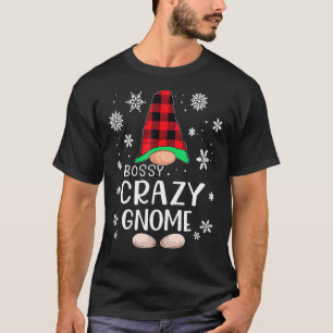 ボッシー格言バッファロープレイドマッチングファミリークリスマ Tシャツ