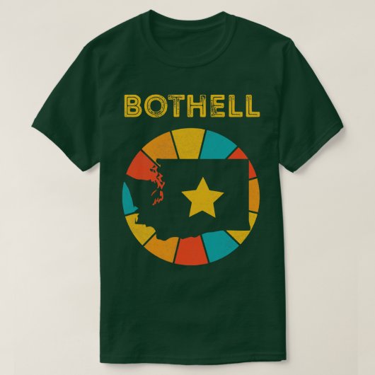 ボッセルワシントンヴィンテージ動揺して土産1 Tシャツ (デザイン正面)