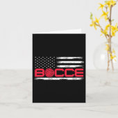 ボッチェバイルアメリカン米国国旗Bocci選手7月4日 カード (黄色い花)