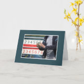 ボッチェボールスコア誕生日 カード (黄色い花)