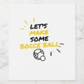 ボッチェボールスポーツメーカー ワインラベル (シングルラベル)