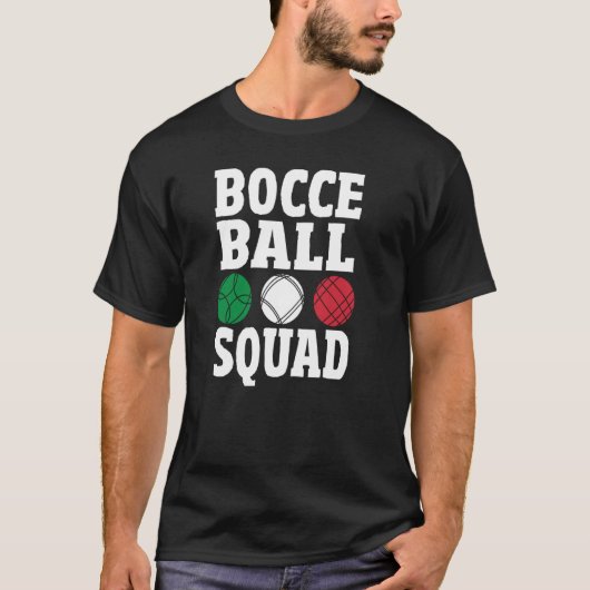 ボッチェボールチームイタリアンボウィングボッチェコーチボッチェ Tシャツ (正面)