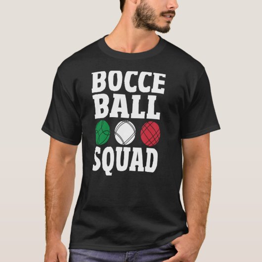 ボッチェボールチームイタリアンボウィングボッチェコーチボッチェ Tシャツ (正面)