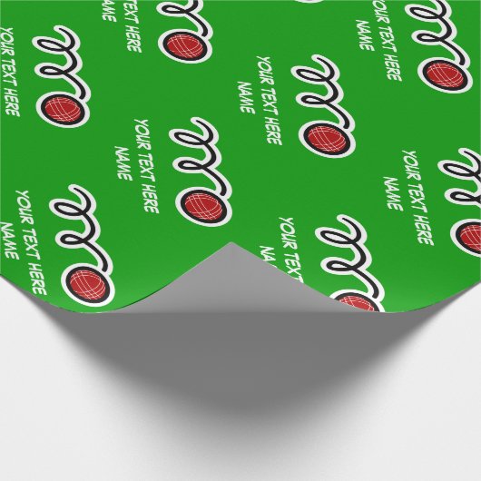 ボッチェボールパターンのラッピング紙 |カスタムデザイン ラッピングペーパー (角)