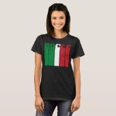 ボッチェボール選手イタリア国旗ボッチェ Tシャツ (正面フル)