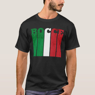 ボッチェボール選手イタリア国旗ボッチェ Tシャツ