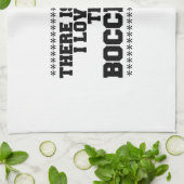 ボッチェ·ボール以上に私の愛するものは何もない キッチンタオル (折り畳み)