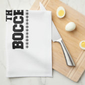 ボッチェ·ボール以上に私の愛するものは何もない キッチンタオル (四つ折り)