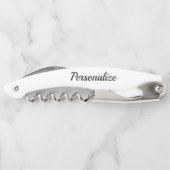 ボッチカスタム恋人のためのコルクスクリュボトルオープナー ソムリエナイフ (裏面)