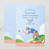 ボッチャボールへの招待 招待状 (正面/裏面)