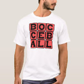 ボッチャボール、芝生ゲーム Tシャツ (正面)