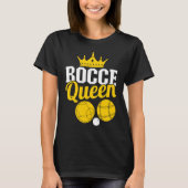 ボッチャ女王 ボッチャプレイヤー ボウル Tシャツ (正面)