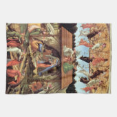 ボッティチェッリによる『キリストの降誕』 キッチンタオル (横)