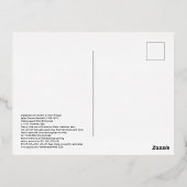 ボッティチェッリの『聖母子戴冠』 箔招待状ポストカード (裏面)