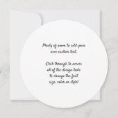 ボッティチェッリの『5人の天使に囲まれた聖母と幼児』 招待状 (裏面)