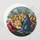 ボッティチェッリの『5人の天使に囲まれた聖母と幼児』 招待状 (正面/裏面)