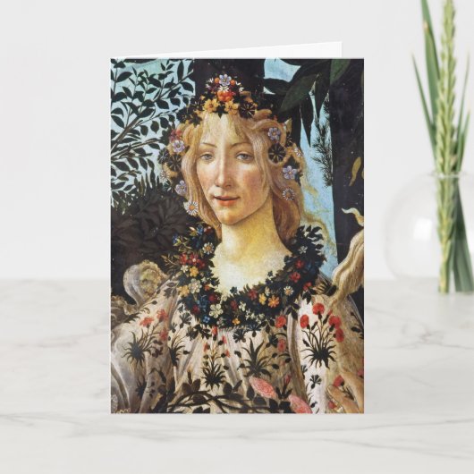 ボッティチェッリ フローラ 春の女神 花の芸術 シーズンカード (正面)