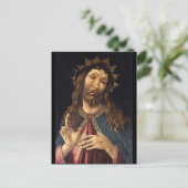 ボッティチェリによってトーンで飾られたキリスト ポストカード (スタンド正面)