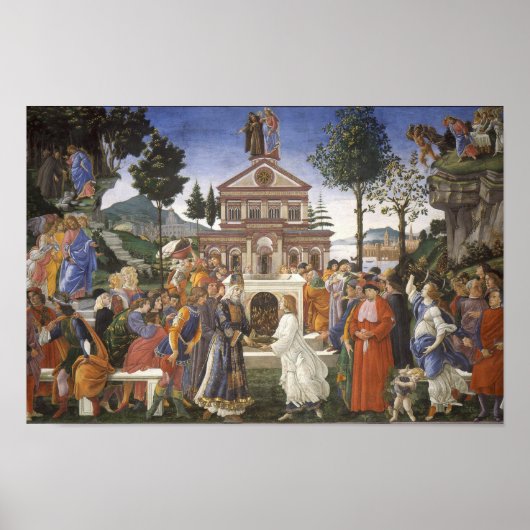 ボッティチェリによるキリストの誘惑 – ポスター (正面)