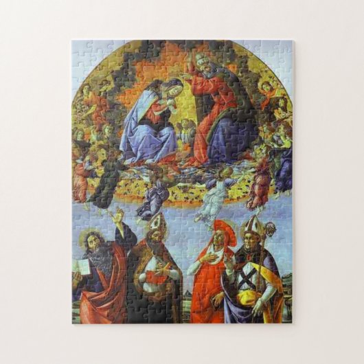 ボッティチェリによるヴァージンの戴冠式 ジグソーパズル (縦)