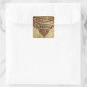 ボッティチェリのインフェルノの地図 – ダンテ スクエアシール (バッグ)