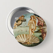 ボッティチェリの金星の誕生 缶バッジ (正面&裏面)