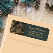 ボッティチェリエレガントクリスチャンのクリスマスアドレス ラベル