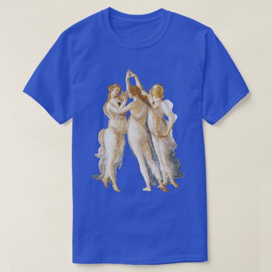 ボッティチェリ三美神 Tシャツ (デザイン正面)