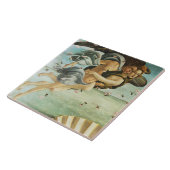 ボッティチェリ「金星の誕生 – ゼファー&クロリス」 タイル (側面)