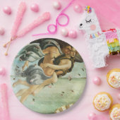 ボッティチェリ「金星の誕生 – ゼファー&クロリス」 ペーパープレート (パーティー)