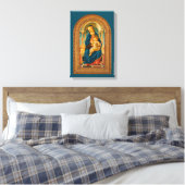 ボッティチェリ（1445年～1510年）マドンナ子即位 キャンバスプリント (インサイチュ (寝室))