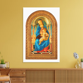 ボッティチェリ（1445年～1510年）マドンナ子即位 キャンバスプリント