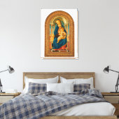 ボッティチェリ（1445年～1510年）マドンナ子即位 キャンバスプリント (インサイチュ (寝室))