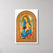 ボッティチェリ（1445年～1510年）マドンナ子即位 キャンバスプリント (正面)