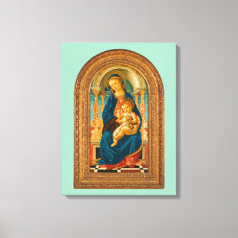 ボッティチェリ（1445年～1510年）マドンナ子即位 キャンバスプリント