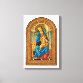 ボッティチェリ（1445年～1510年）マドンナ子即位 キャンバスプリント (正面)