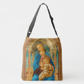 ボッティチェリ（1445年～1510年）マドンナ子即位 クロスボディバッグ (裏面)