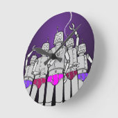 ボットハガーの反乱の製品！ ラウンド壁時計 (傾斜)