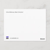 ボットミンゲン城, バーゼル, スイス ポストカード (裏面)