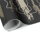 ボットムランド迷彩柄アメリカ国旗と兵士 ラッピングペーパー (ロールコーナー)