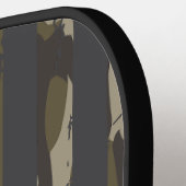 ボットムランド迷彩柄ダック狩りアメリカ国旗USA ピックルボールラケット (左詳細)