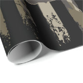 ボットムランド迷彩柄ダック狩りアメリカ国旗USA ラッピングペーパー (ロールコーナー)