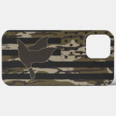 ボットムランド迷彩柄ダック狩りアメリカ国旗USA Case-Mate iPhoneケース (裏面 (横))
