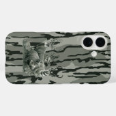 ボットムランド迷彩柄ホワイトテールディアミュレディアプロングホーン Case-Mate iPhoneケース (裏面 (横))