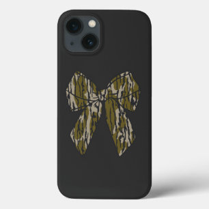 ボットムランド迷彩柄ボウ迷彩柄コケットボウ狩りガール iPhone 13ケース